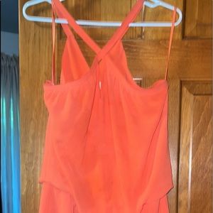 Medium coral dress. A Breezy summertime wear.